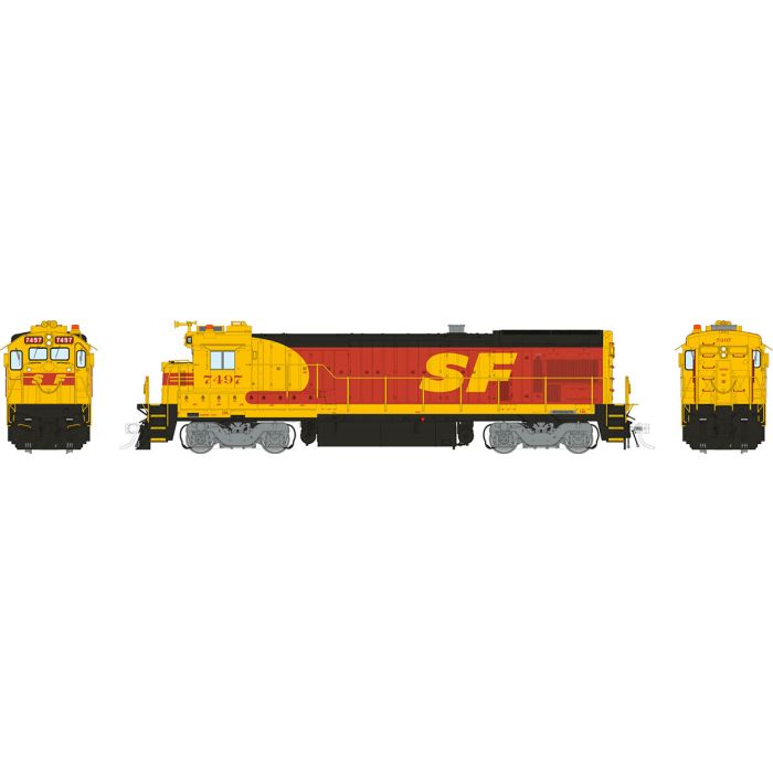 Rapido B36-7 Factory DCC & Sound Santa Fe Kodachrome #7497 HO Scale