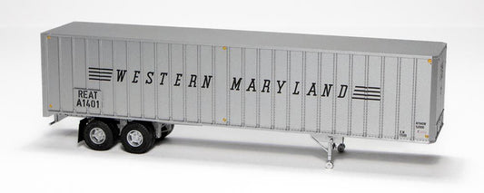 Rapido Fruehauf 40ft Integral-Post Volume Van Trailer Western Maryland #1 HO Scale