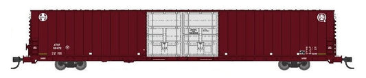 Copy of Bluford Shops PS 86' Auto Parts Double Door Boxcar Santa Fe #36672 N Scale