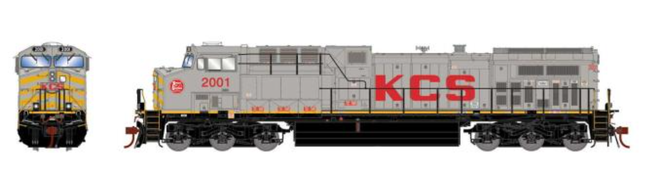 Athearn Genesis ATHG 31788 HO Scale - AC4400CW DCC/Sound KCS #2001