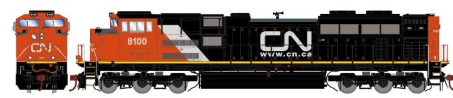 Athearn Genesis ATHG 68892 HO Scale - SD70ACe DCC/Sound Canadian National #8101
