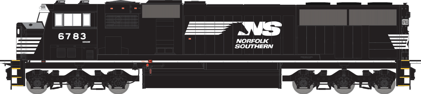 Athearn Genesis ATHG 67406 HO Scale - SD60M DCC/Sound Norfolk Southern #6783