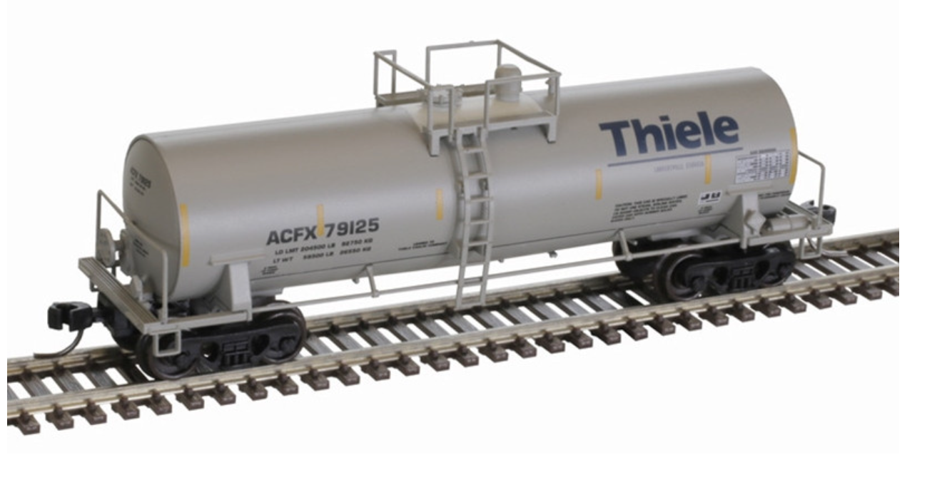 Atlas Master Line 50006162 N Scale - Thiele Kaolin Tank Car ACFX #79135