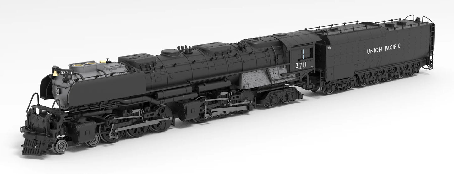 Broadway Limited Imports (BLI) Steam Engine - Challenger 6983 UP CHALLENGER 4-6-6-4, #3714, BLACK & GRAPHITE, OIL TENDER, W/ WIND WINGS, PARAGON4 SOUND/DC/DCC, SMOKE Union Pacific #3714 N Scale
