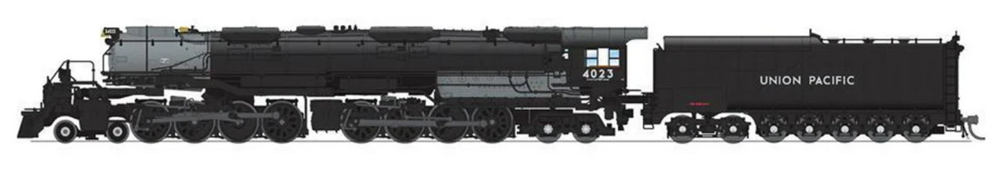 Broadway Limited BLI 7240 N Scale - Big Boy Union Pacific "Kenefick Park" Version DCC/Sound, 1944 w/ Wilson Aftercooler #4023