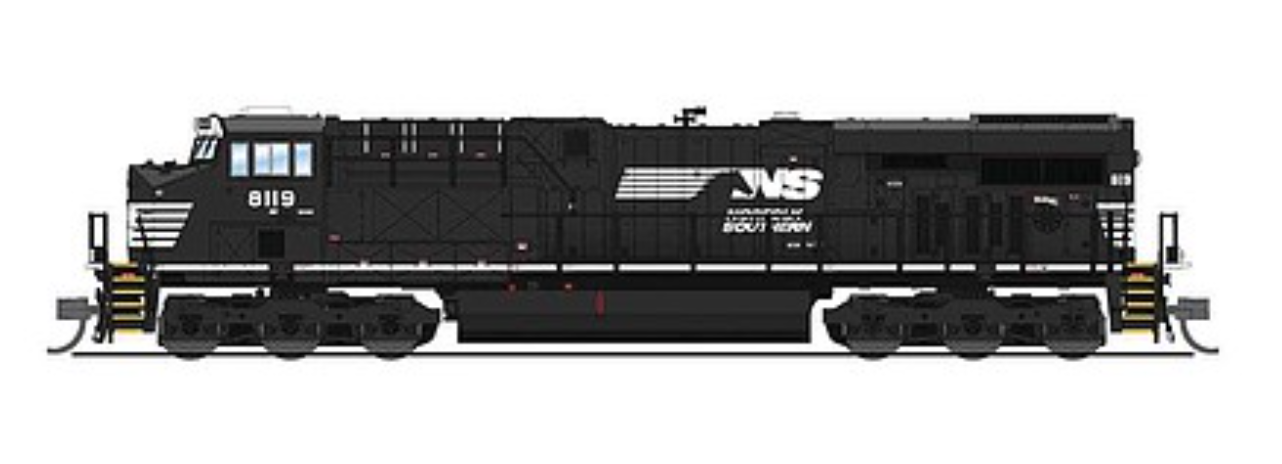 Broadway Limited BLI 7297 N Scale - ES44AC DCC/Sound Norfolk Southern #8119