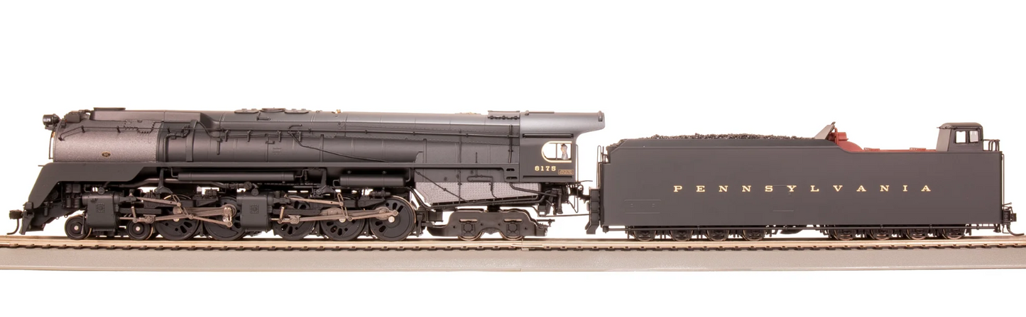 Broadway Limited Imports (BLI#7801) Brass Hybrid Steam Engine - Q2 Duplex, 4-4-6-4, PRR Paragon4 Sound/DC/DCC, Smoke, #6175 Production Version, 18,000 gallon tender, HO Scale