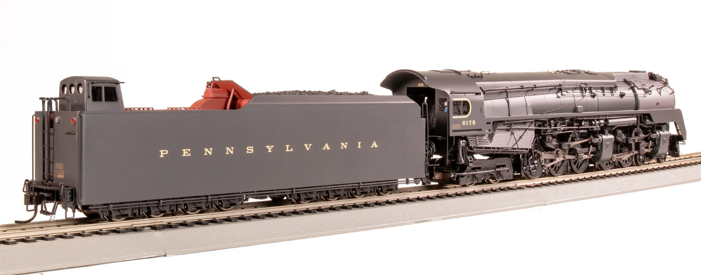 Broadway Limited Imports (BLI#7801) Brass Hybrid Steam Engine - Q2 Duplex, 4-4-6-4, PRR Paragon4 Sound/DC/DCC, Smoke, #6175 Production Version, 18,000 gallon tender, HO Scale