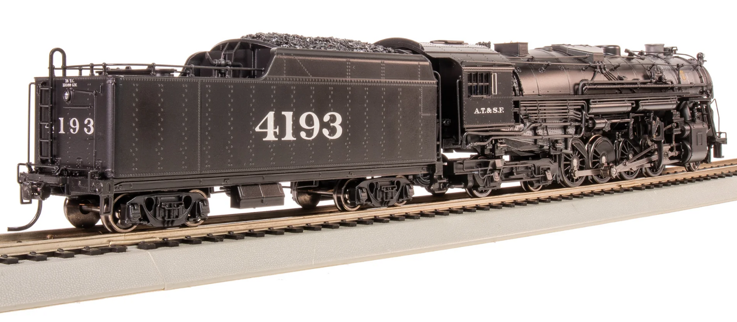 Broadway Limited Imports (BLI#7890) Steam Engine - ATSF 2-8-4 Berkshire, T1a #4193, 4-axle Tender, Spoked Main Driver Paragon4 Sound/DC/DCC, Smoke, HO Scale