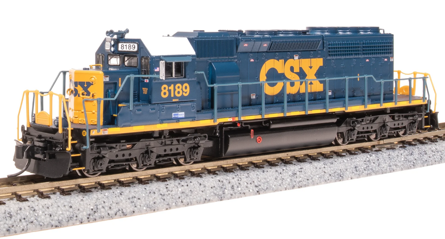 Broadway Limited BLI 7959 N Scale - SD40-2 DCC & Sound CSX YN3 #8189