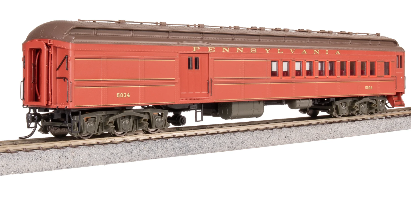Broadway Limited 8981 HO Scale - PB70 Coach-Baggage Combine, PRR 5047, 1930's Paint