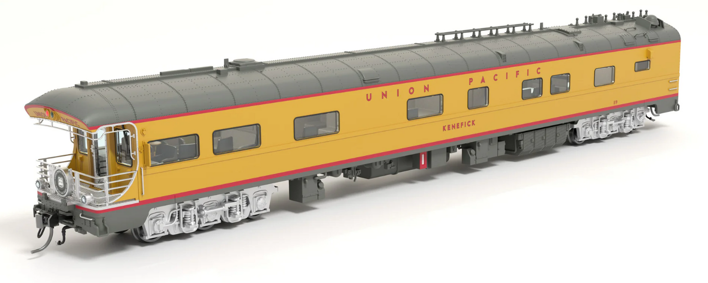 Broadway Limited 9013 HO Scale - Union Pacific Business Car, "Kenefick", "Big Boy Tour" Drumhead UP #119