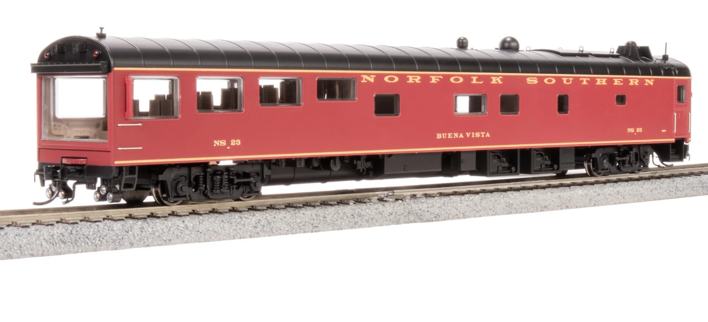Broadway Limited 9162 HO Scale - NS Track Inspection Car, NS 23, "Buena Vista", Tuscan Scheme