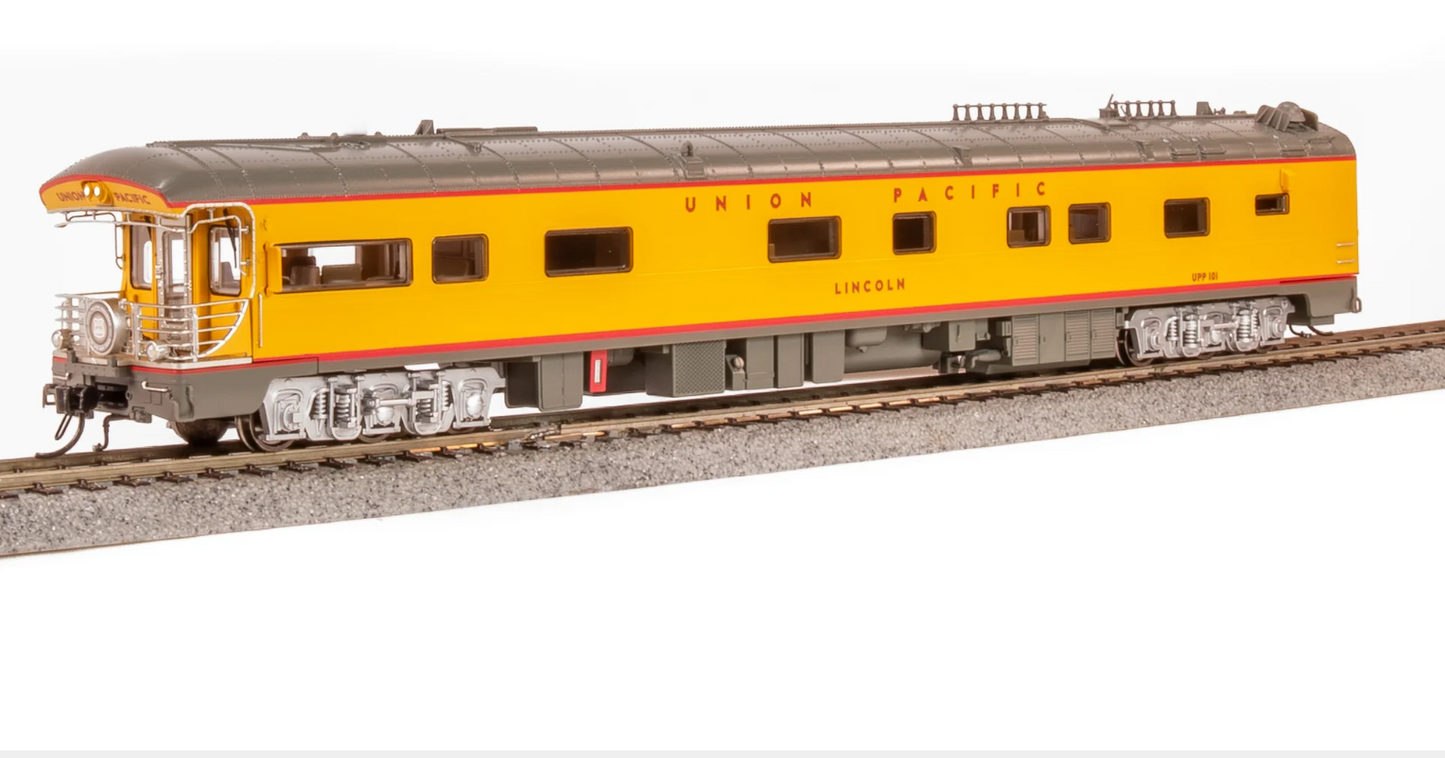 Broadway Limited 9592 HO Scale - Union Pacific Business Car, "Lincoln", Big Boy Tour Drumhead UP #101