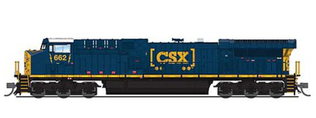 Broadway Limited BLI 6274 N Scale - AC6000 DCC/Sound (Paragon 3) CSX #662