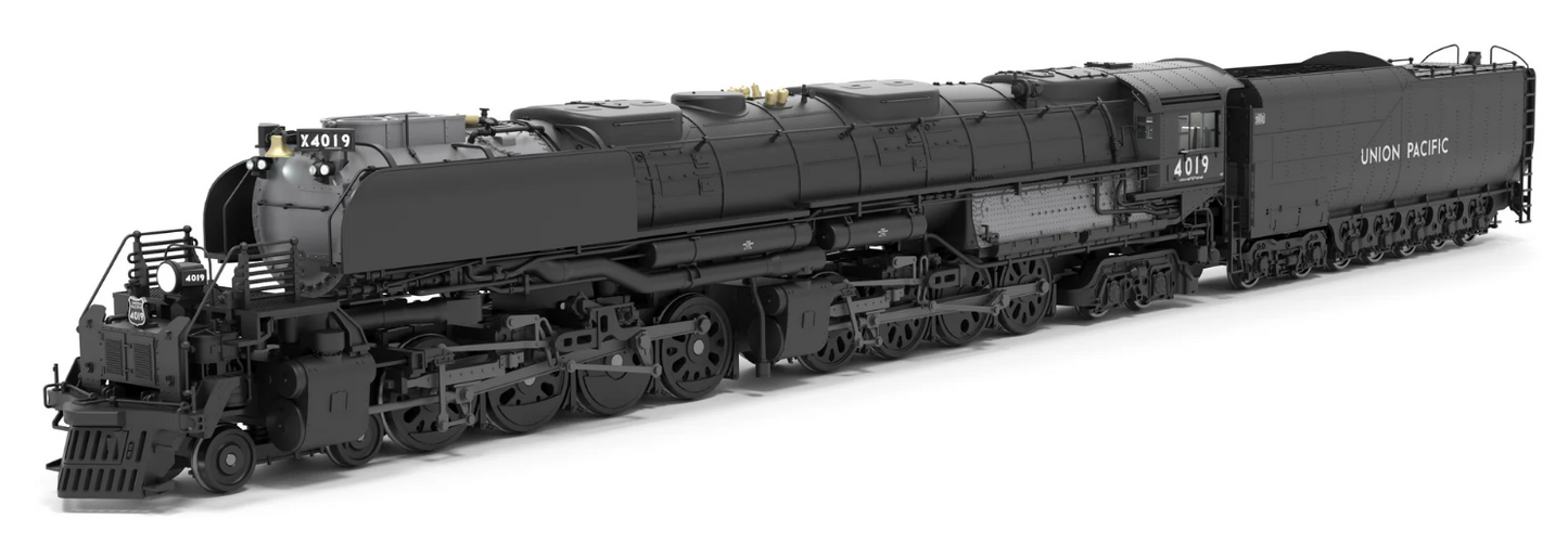 Broadway Limited Imports (BLI) Steam Engine - 9502 UP Big Boy 4-8-8-4, #4019, w/ Experimental Smoke Deflectors, Paragon4 Sound/DC/DCC, Smoke, HO