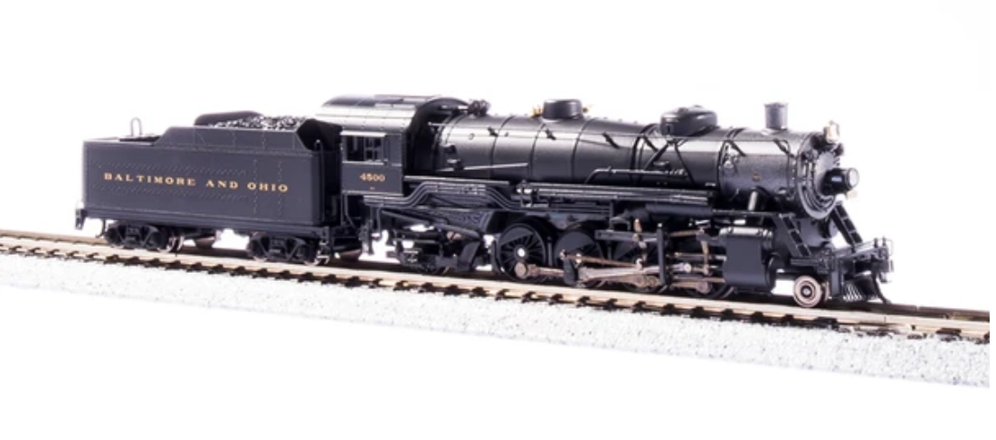 Broadway Limited BLI 3984 N Scale - USRA Light Mikado Paragon4 DCC/Sound B&O #4500