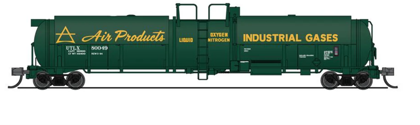 Broadway Limited BLI 80058 N Scale - Cryogenic Tank Car Air Products #80058