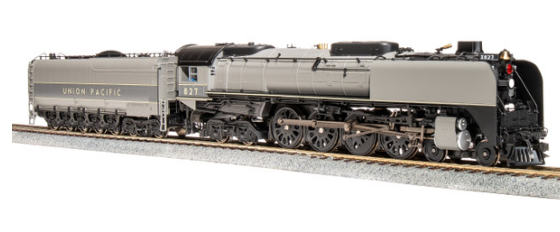 Broadway Limited BLI 7365 HO Scale - FEF-2 4-8-4 Steam Engine DCC/Sound & Smoke Union Pacific "TTG Aluminum" #827