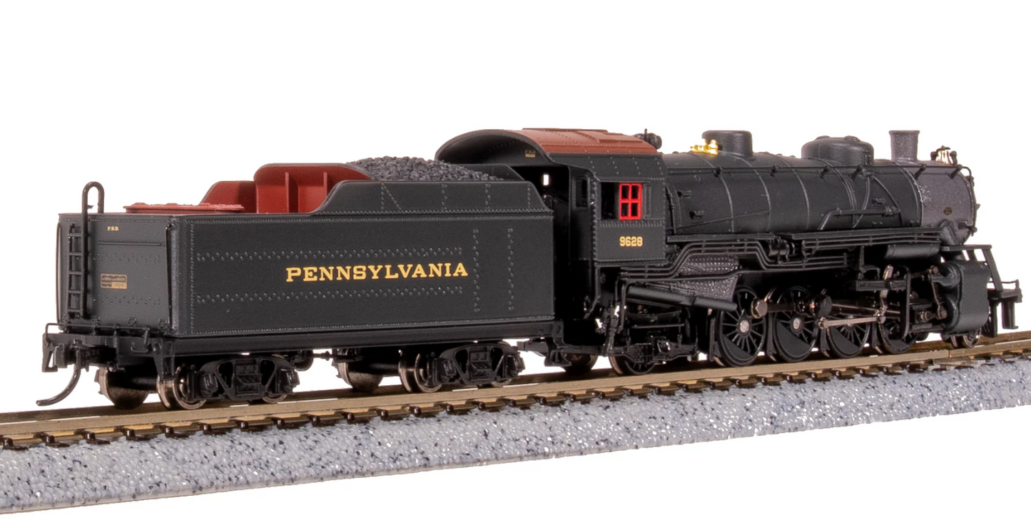 Broadway Limited Imports (BLI) Steam Engine - Light Mikado Sound/DCC/DC PRR #962 N Scale