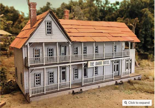 Bar Mills Scale Model Works 151 N Scale Idaho Hotel Craftsman Kit