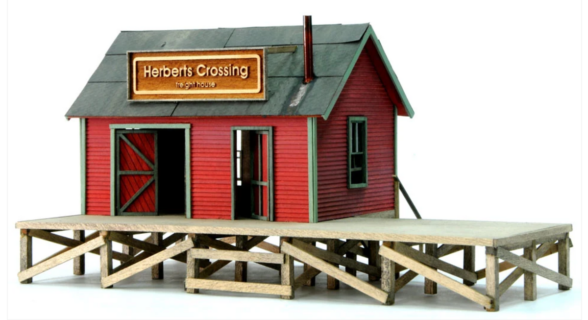 Banta Modelworks 2082 HO Scale - Herberts Crossing Freight House Structure Kit