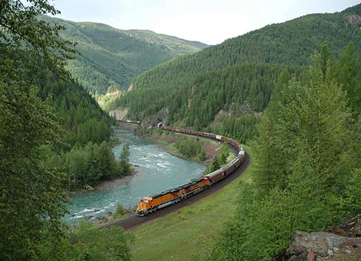 Model train scenery and buildings