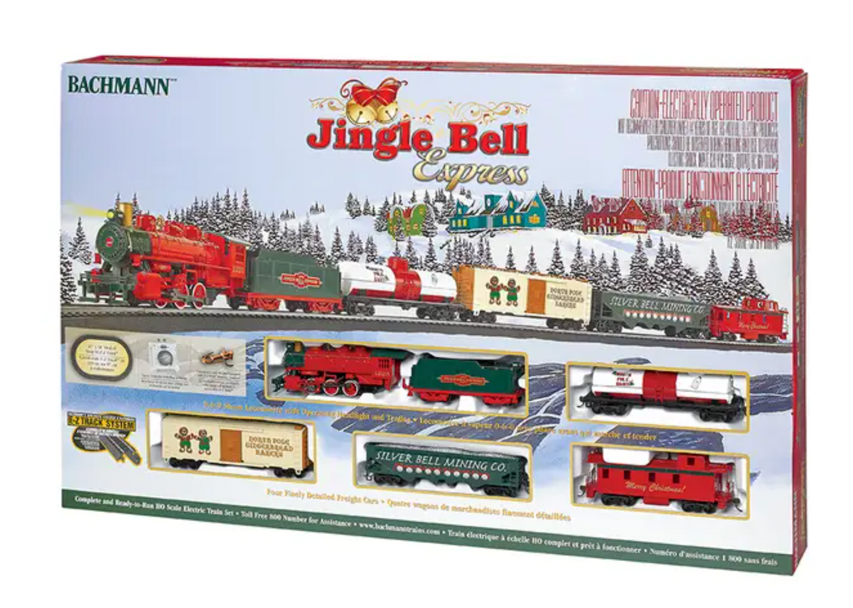 Bachmann 00724 HO Scale - Jingle Bell Express Christmas Starter Train Set