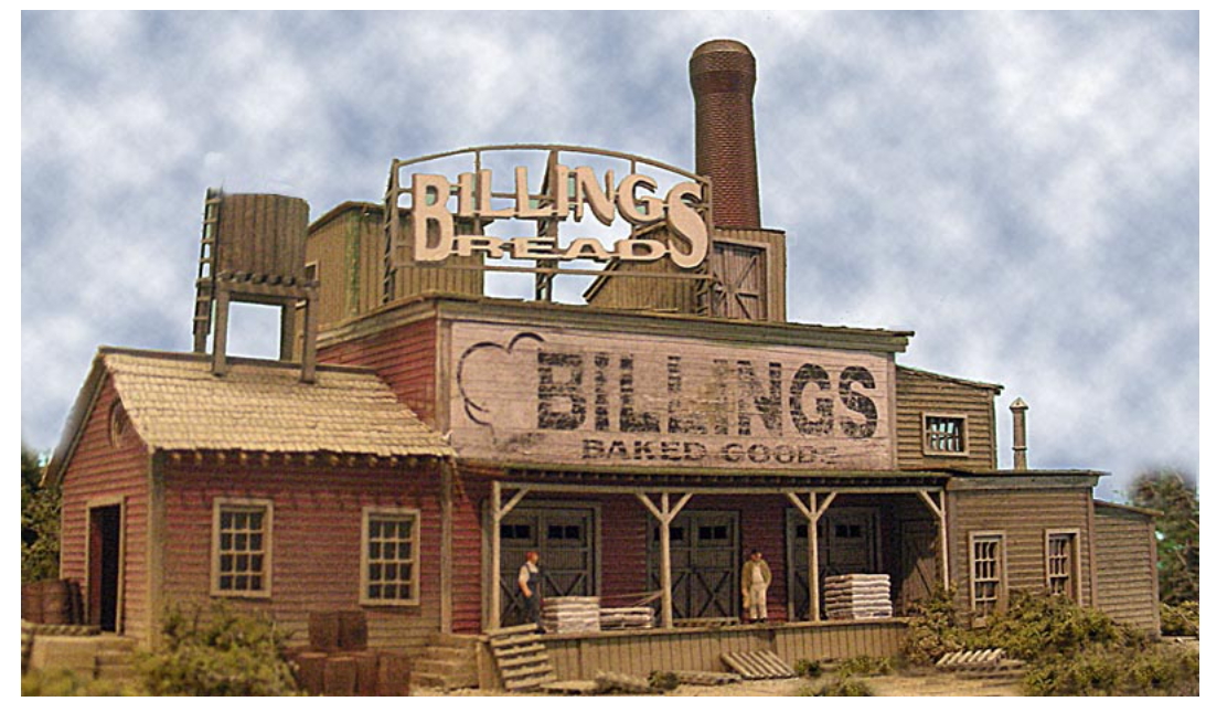 Bar Mills Scale Model Works 171 Billings Bakery Kit N Scale