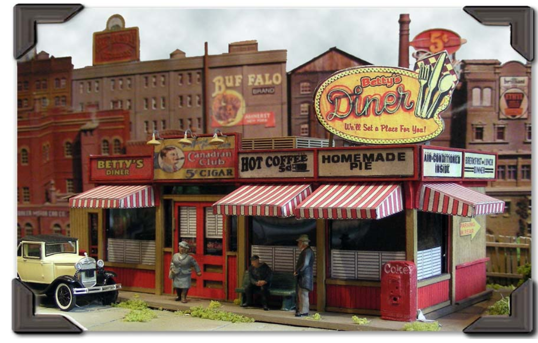 Bar Mills Scale Model Works 302 Sweaty Betty's Dinner Co. Kit HO Scale