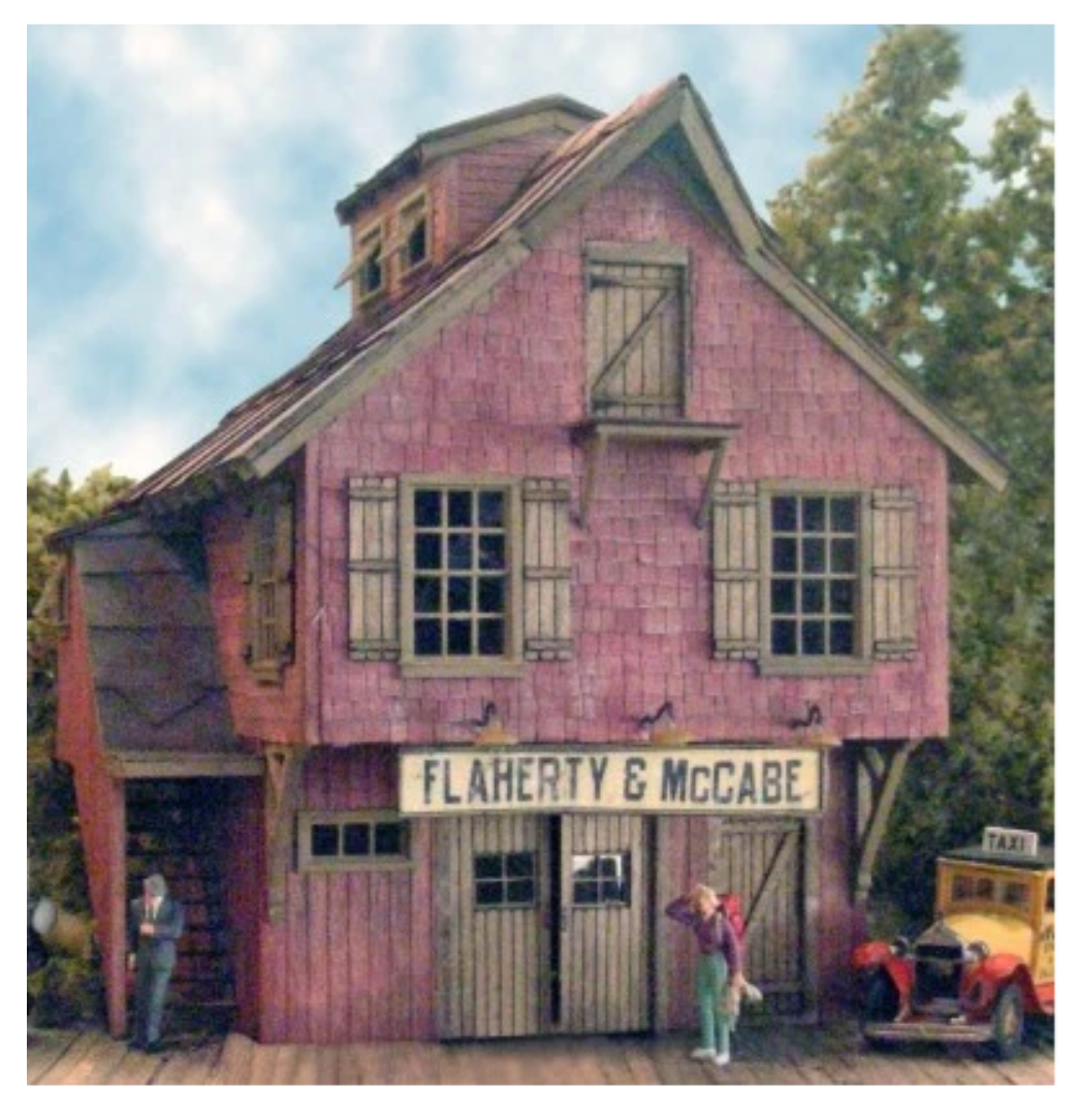 Bar Mills Scale Model Works 1340 HO Scale Flaherty & McCabe - Craftsman Kit