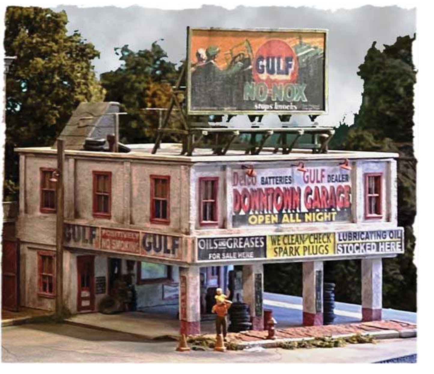 Bar Mills Scale Model Works 322 HO Scale The Downtown Garage - Craftsman Kit