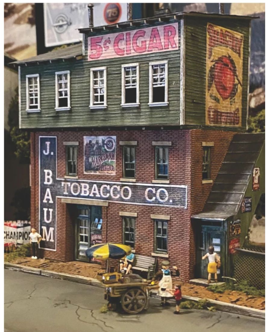 Bar Mills Scale Model Works 371 N Scale J Baum Tobacco Co. - Craftsman Kit