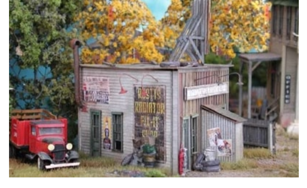 Bar Mills Scale Model Works HO 832 Rusty's Radiator Repair - Craftsman Kit
