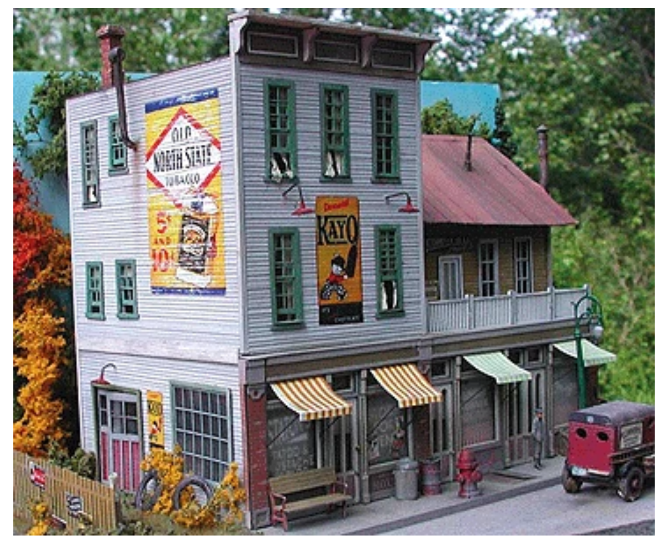 Bar Mills Scale Model Works 882 HO Scale The Gravely Building - Craftsman Kit