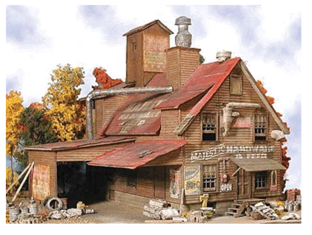 Bar Mills Scale Model Works 942 HO Scale Majestic Hardware & Feed - Craftsman Kit