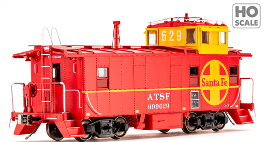 Class One Model Works - Peaked Roof Caboose Santa Fe #999629 HO Scale