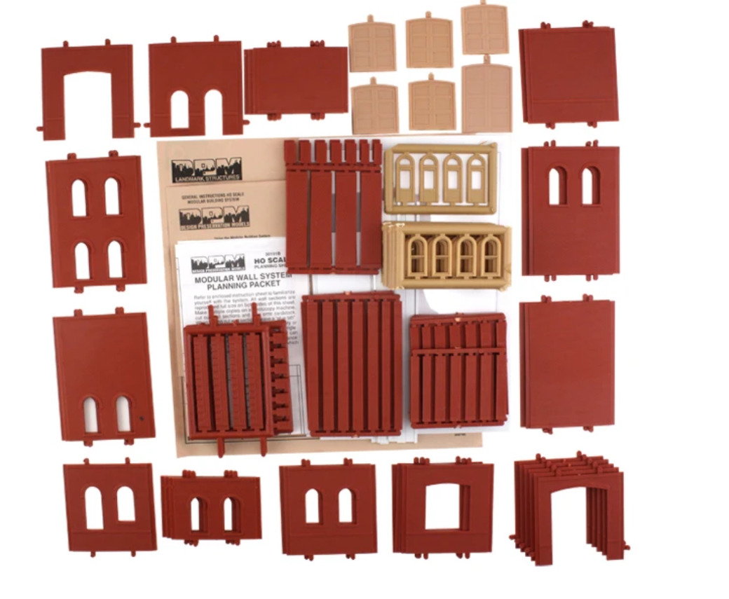 Design Preservation Models 35300 HO Scale - 4 in 1 Modular Industry Warehouse Structure Kit