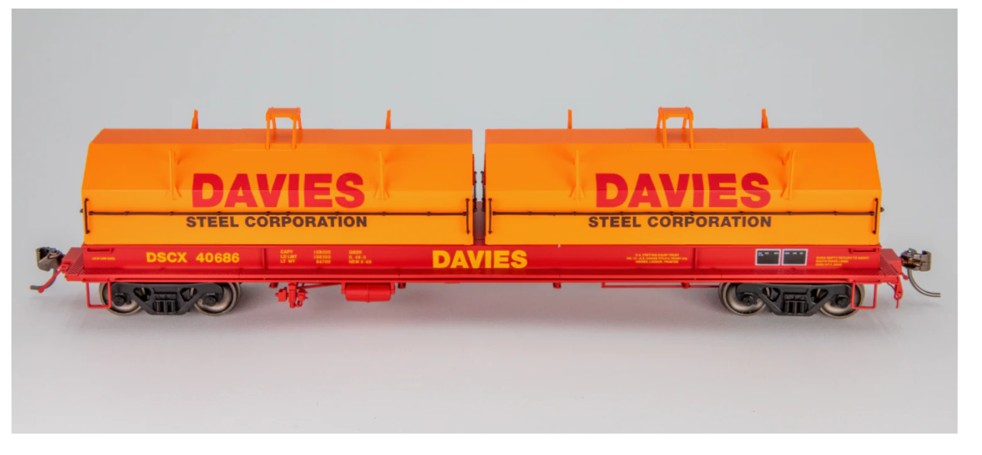Homeshops Intermountain Evans 100 Ton Steel Coil Car - Freelance Railroad Davies Steel #40630 HO Scale