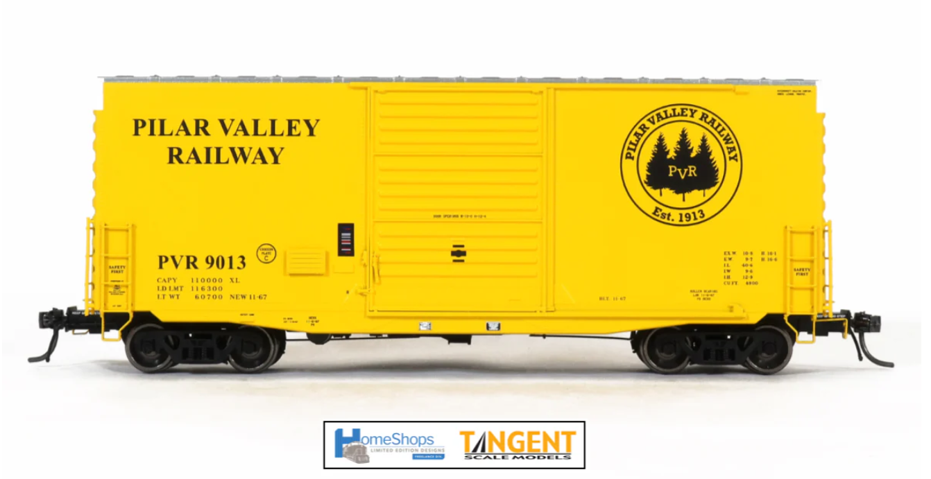 Homeshops /Tangent PVR9013 HO Scale PS40' Hy-Cube Box Car Pillar Valley