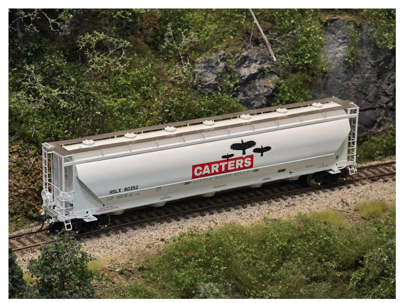 Homeshops / Prairie Shadows HO Scale Thrall PD5000 Covered Hopper Carters #80352