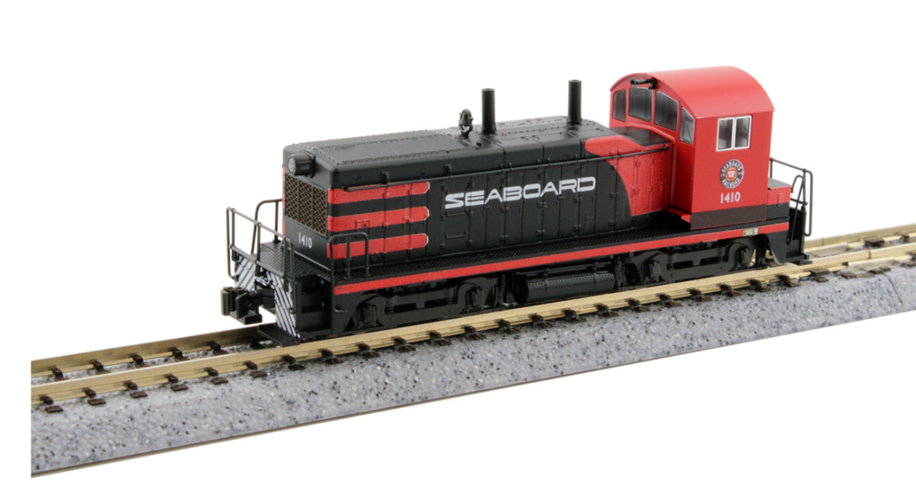 Kato 176-4395 N Scale - NW2 Switcher "KOBO Custom Painted" DC Silent Seaboard Airline #1410