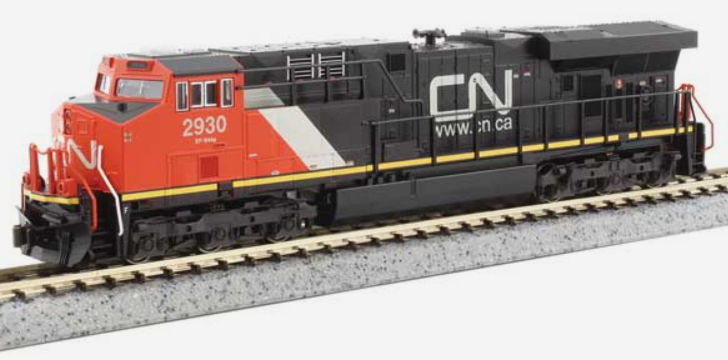 Kato 176-8950-DCC N Scale - ES44AC DCC Without Sound Canadian National #2899