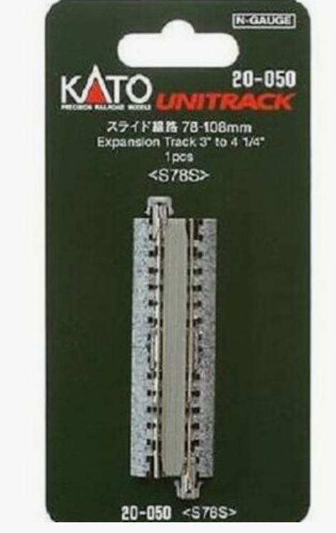 Kato 20-050 Unitrack 78-108MM Expansion Track N Scale