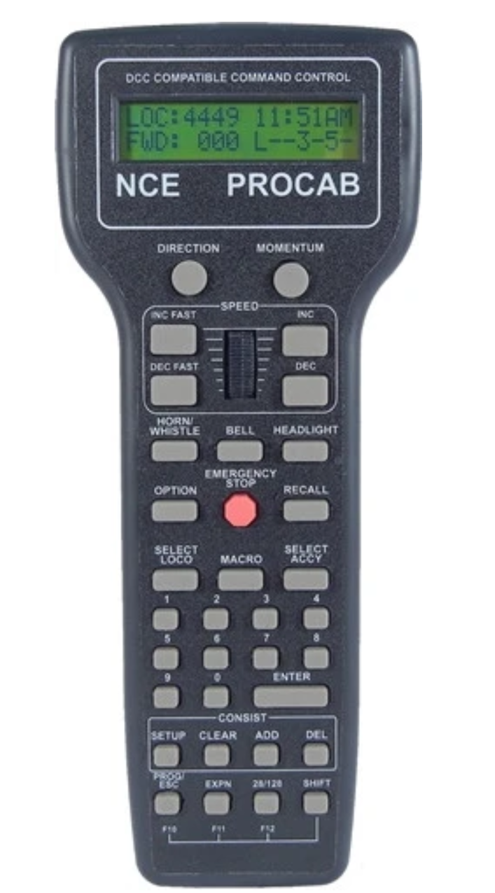 NCE 5240011 ProCab-R Deluxe Master Cab Wireless Handheld Throttle