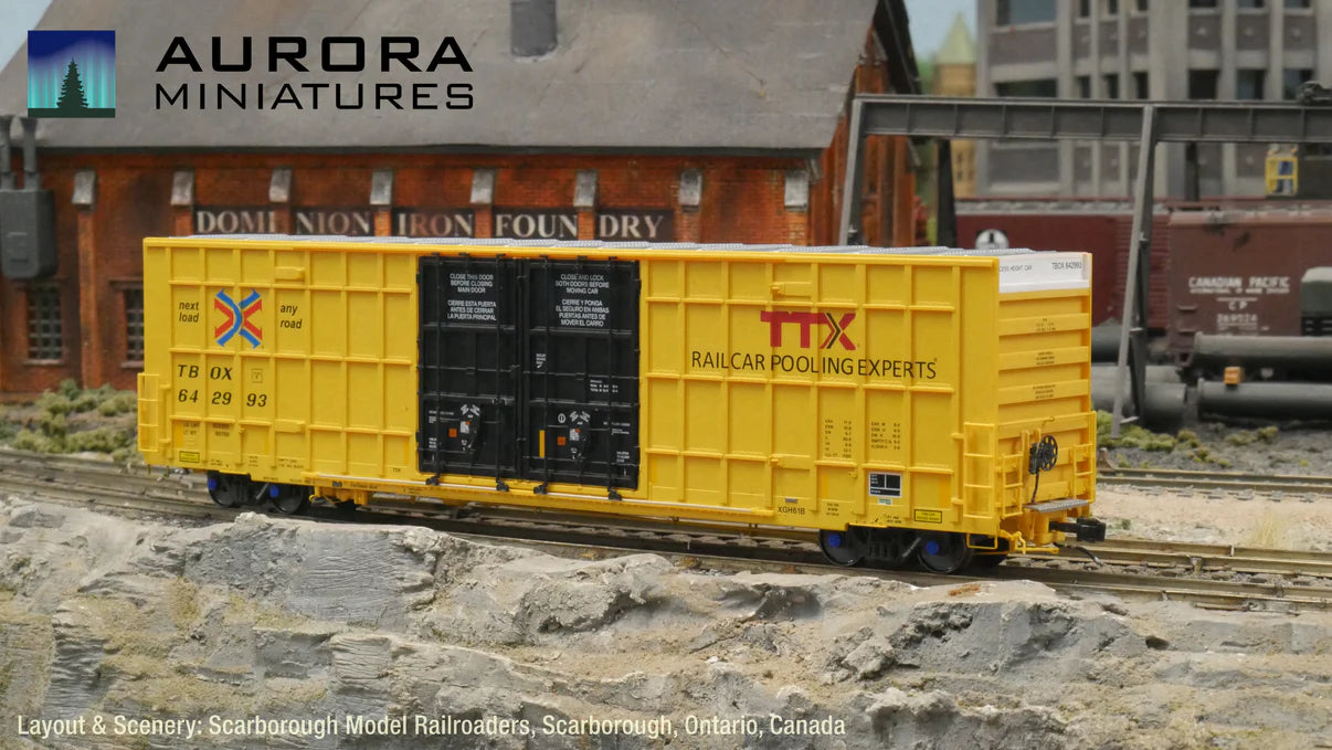 Aurora Miniatures HO Greenbrier 7550 60' Boxcar TBOX #642989