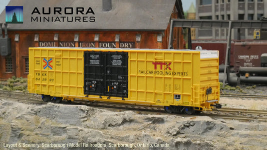 Aurora Miniatures HO Greenbrier 7550 60' Boxcar TBOX #642981