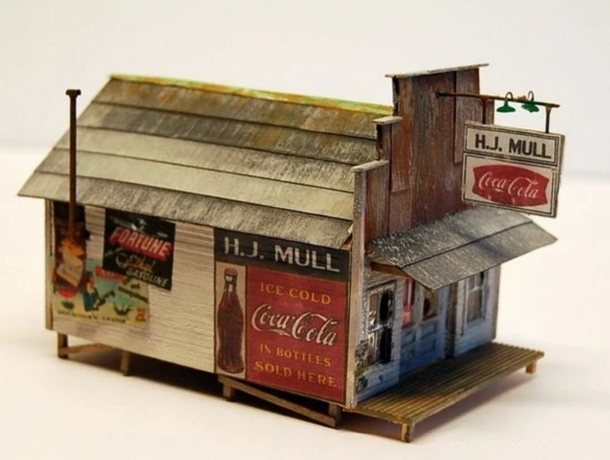 Rail Scale Models RSM 2215 N Scale - H.J. Mull Store Craftsman Kit