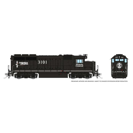 Illinois Central model train