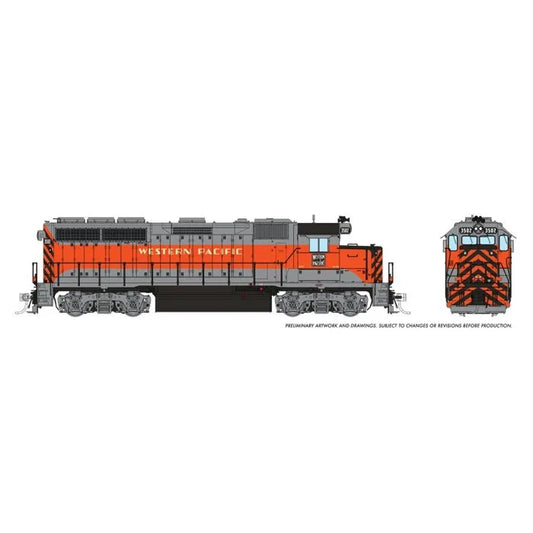 Western Pacific model train